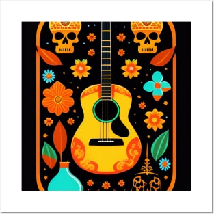 Rock And Roll Skull Posters and Art